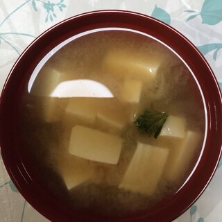 豆腐と菊菜のシンプル♪シンプル♪お吸い物☆